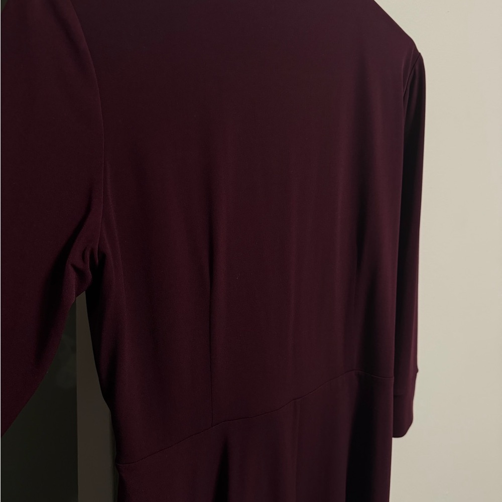 Studio I Deep Burgundy Ruffle Dress